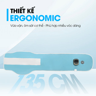 Đai Rung thể hình Rowanto DB06 đốt cháy mỡ bụng lấy lại vóc dáng thon gọn công nghệ rung đa chiều