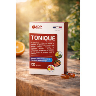 Viên uống bổ sung vitamin TONIQUE ADP Pháp – Multivitamin tăng sức đề kháng, giảm mệt mỏi, hộp 30 viên