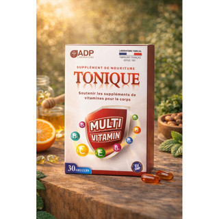 Viên uống bổ sung vitamin TONIQUE ADP Pháp – Multivitamin tăng sức đề kháng, giảm mệt mỏi, hộp 30 viên