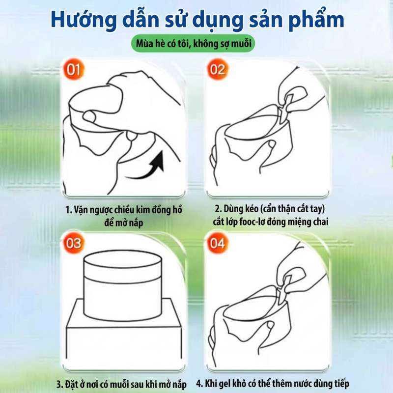 🦟 Gel chống muỗi trong nhà 🦟 Mua 1 tặng 1, hiệu quả cao, chiết xuất thực vật, an toàn cho mẹ bầu và trẻ sơ sinh