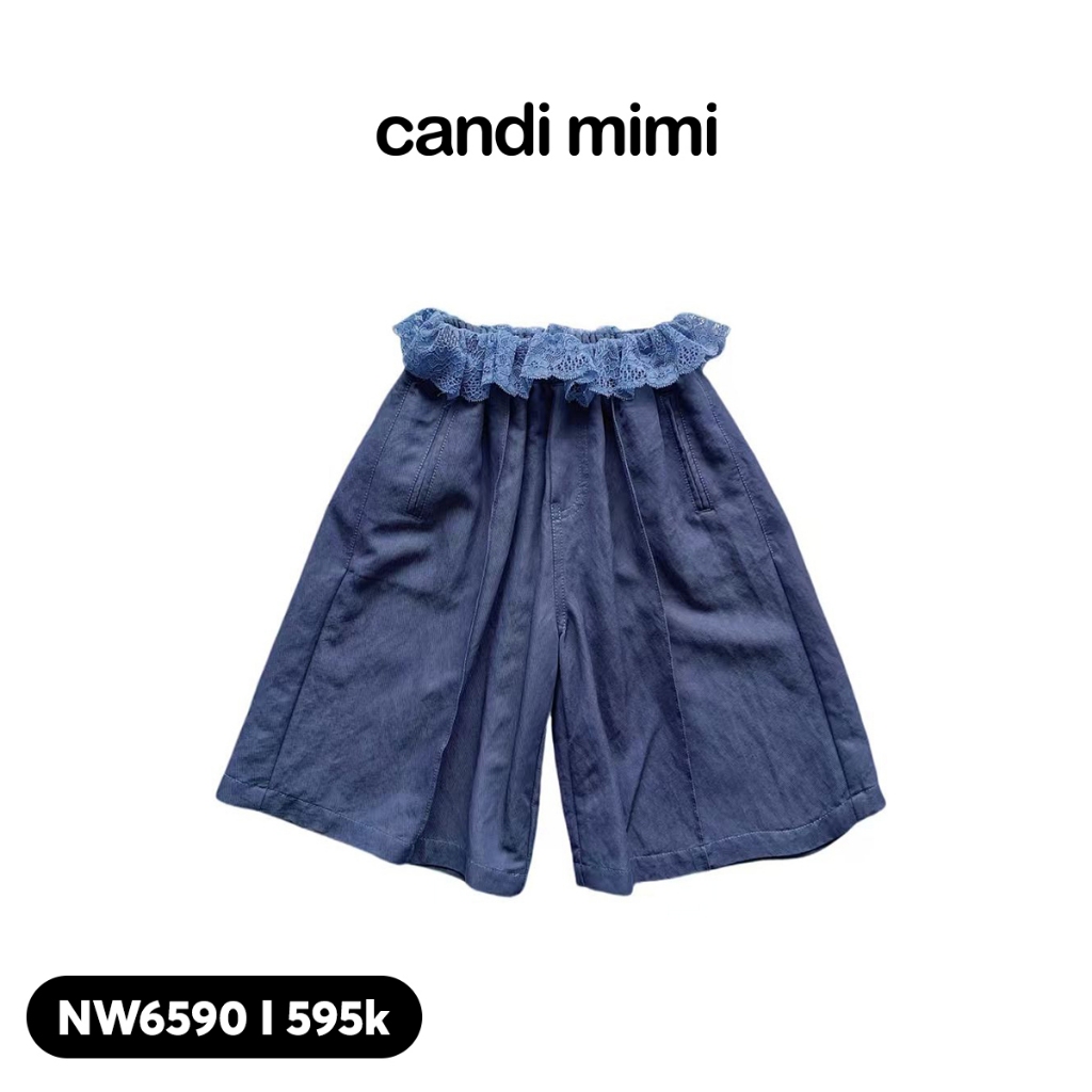 CANDI MIMI Quần jean lửng cạp bèo NW6590