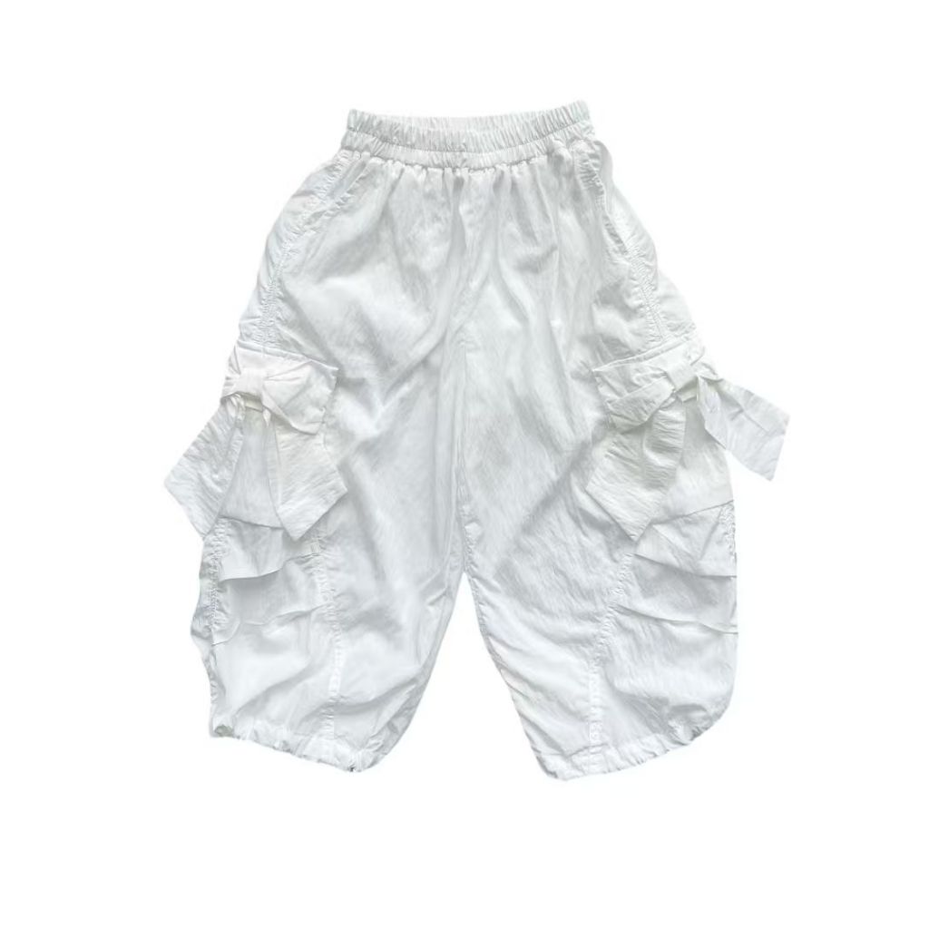 CANDI MIMI Quần trắng túi hộp mùa hè cao cấp NW6155