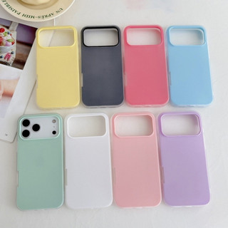Ốp Lưng Iphone TPU Silicon Mềm 2 in 1 Nhám Màu Kẹo Pastel Cho iP X/XS/11/12/13/14/15/16/17/Plus/Pro/Max