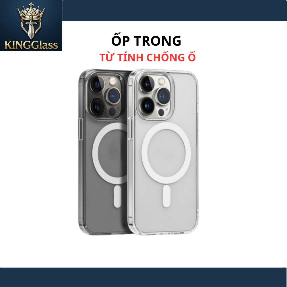 (Giá Sốc) Ốp Lưng trong Hỗ trợ hút sạc không dây vòng tròn từ tính cho iphone 17 AIR 17PROMAX