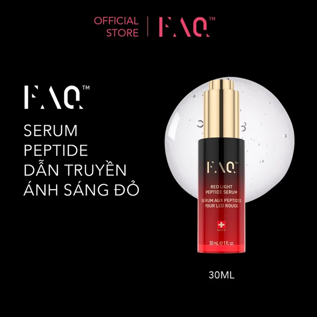FAQ Red Light Peptide Serum – Hyaluronic Acid & Peptide Face Serum for Women & Men, Hydrating Skin Care to Enhance LED Light Routines