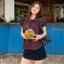Áo babydoll CINDY kẻ caro cổ bèo AO785