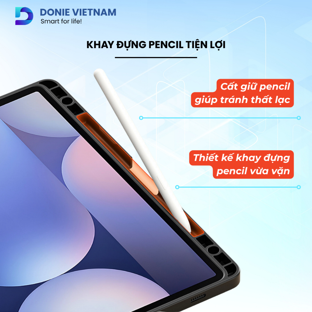 Bao Da Chân Đế Origami Công Thái Học, Chống Va Đập Cho iPad A16 Gen 10/11 Air 4/5 Pro 11 | Donie P16