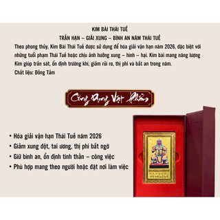 KIM BÀI THÁI TUẾ 2026 CHO 5 TUỔI TÝ - SỬU - MÃO - NGỌ - DẬU