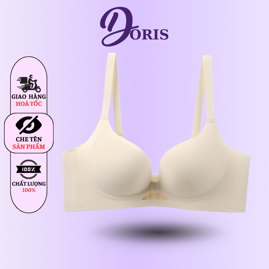[Tặng Kèm Móc Nối] Áo Lót Đúc Su Nâng Ngực Đệm Trơn Dày 2cm Mềm Mịn Thoáng Khí DORIS 728