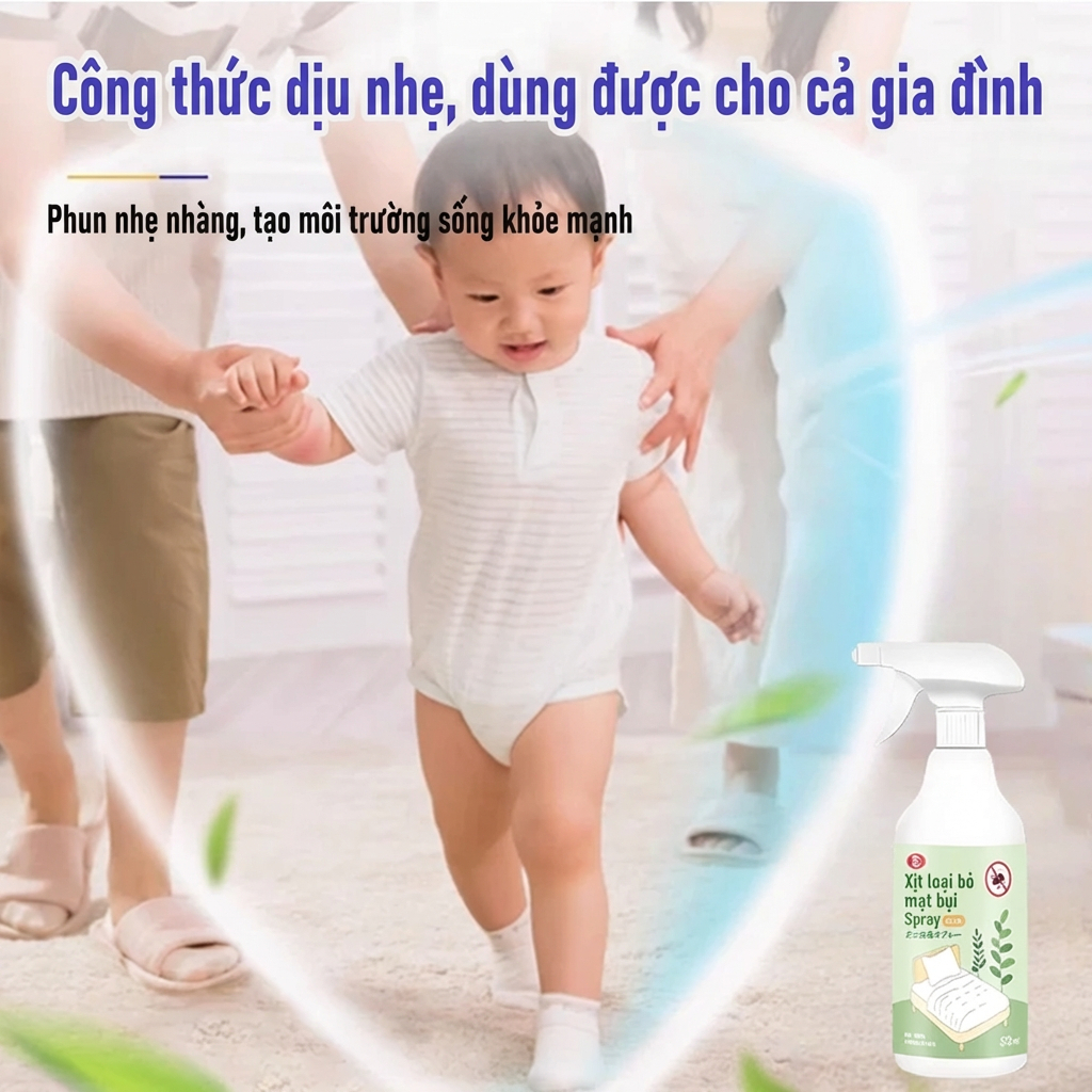 🌿 Công Thức Từ Thiên Nhiên 🌿 Xịt Diệt Mạt Bụi, Giảm Dị Ứng, An Toàn Cho Mẹ & Trẻ Em, Hiệu Quả Cao