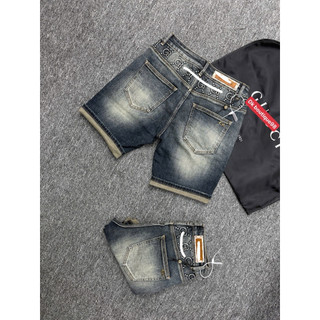 Quần Short Jean Nam Thêu Họa Tiết Cá Tính - Jean Wash Xanh 3 màu Mới Lạ phom dáng chuẩn siêu cấp trẻ trung