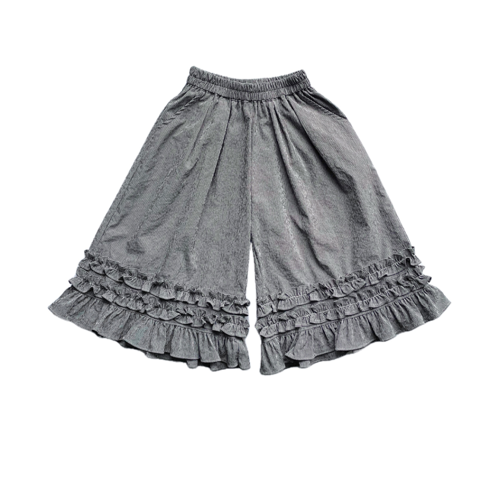 CANDI MIMI  Quần ống suông gấu bèo cách điệu NW6148