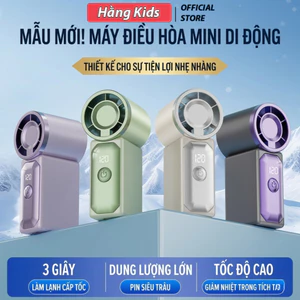 Quạt Cầm Tay Mini X688 – Quạt Tích Điện Sạc USB, 100 Cấp Độ Gió, Nhỏ Gọn Dễ Mang Theo