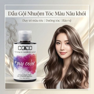 Dầu Gội Nhuộm Tóc C0&C0 Màu Nâu Khói 150ml/300ml