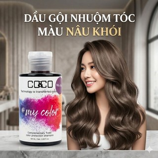 Dầu Gội Nhuộm Tóc C0&C0 Màu Nâu Khói 150ml/300ml