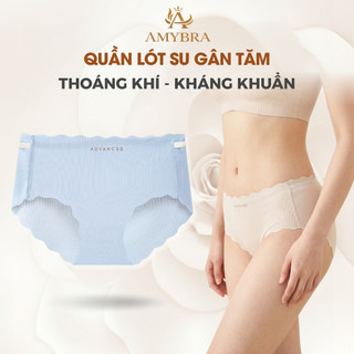 Quần Lót Nữ Mềm Mịn, Quần Lót Su Cao Cấp Cạp Vừa Đáy Ép Thoáng Mát AMYBRA L8368