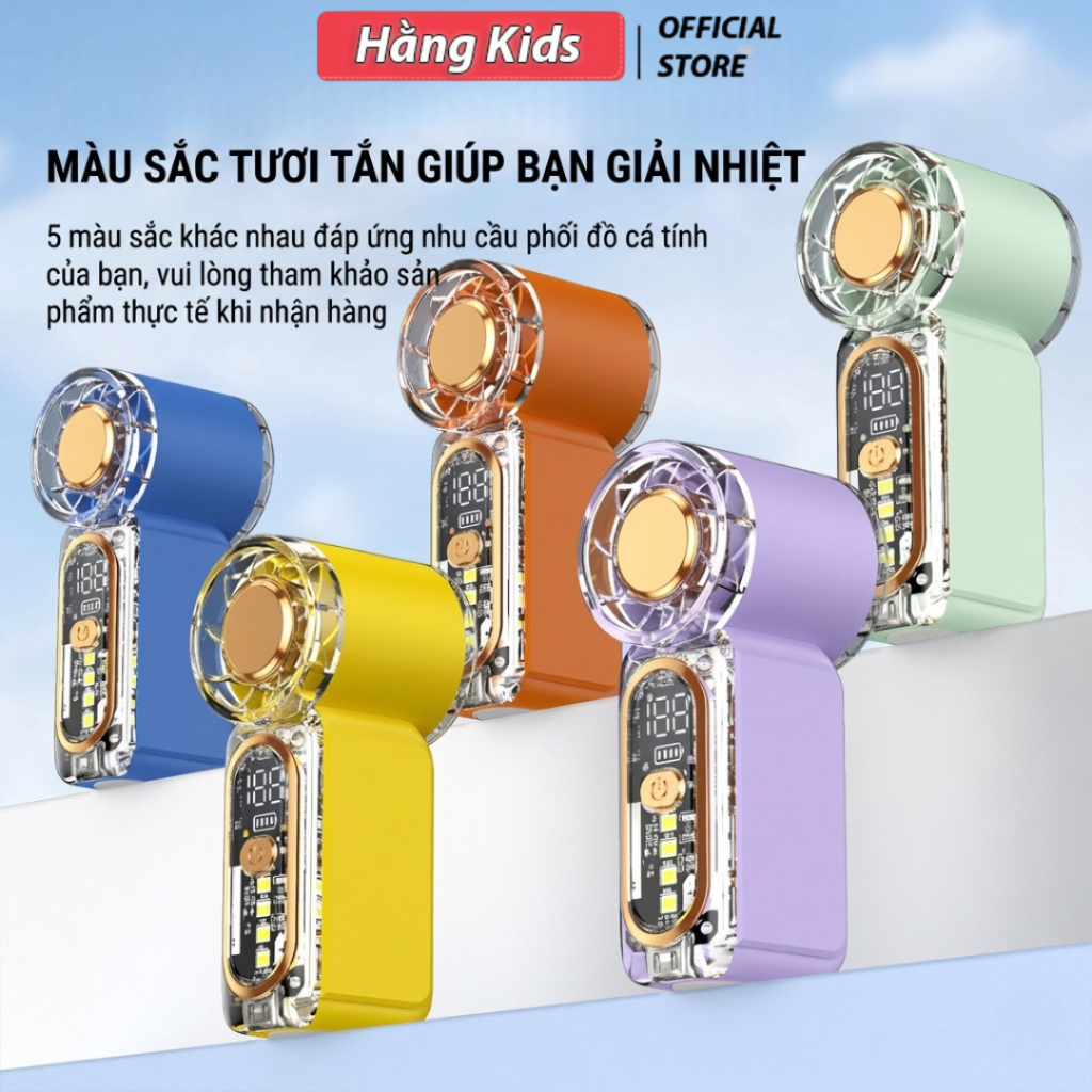 Quạt Cầm Tay Mini X699 – 100 Cấp Độ Gió, Gió Mạnh, Pin Sạc Tích Điện, Nhỏ Gọn Dễ Mang Theo