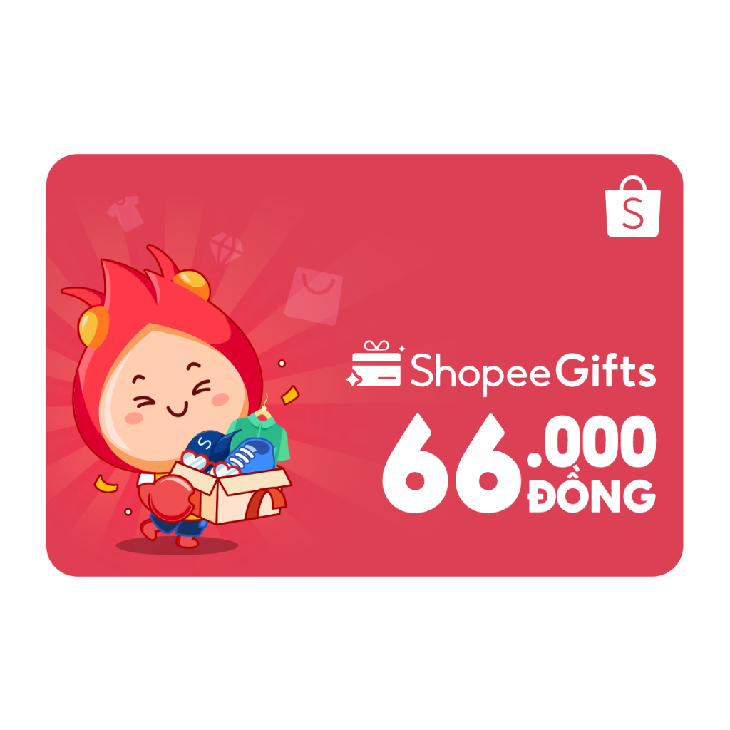 Thẻ quà tặng E-Voucher ShopeeGifts mệnh giá 66.000VND