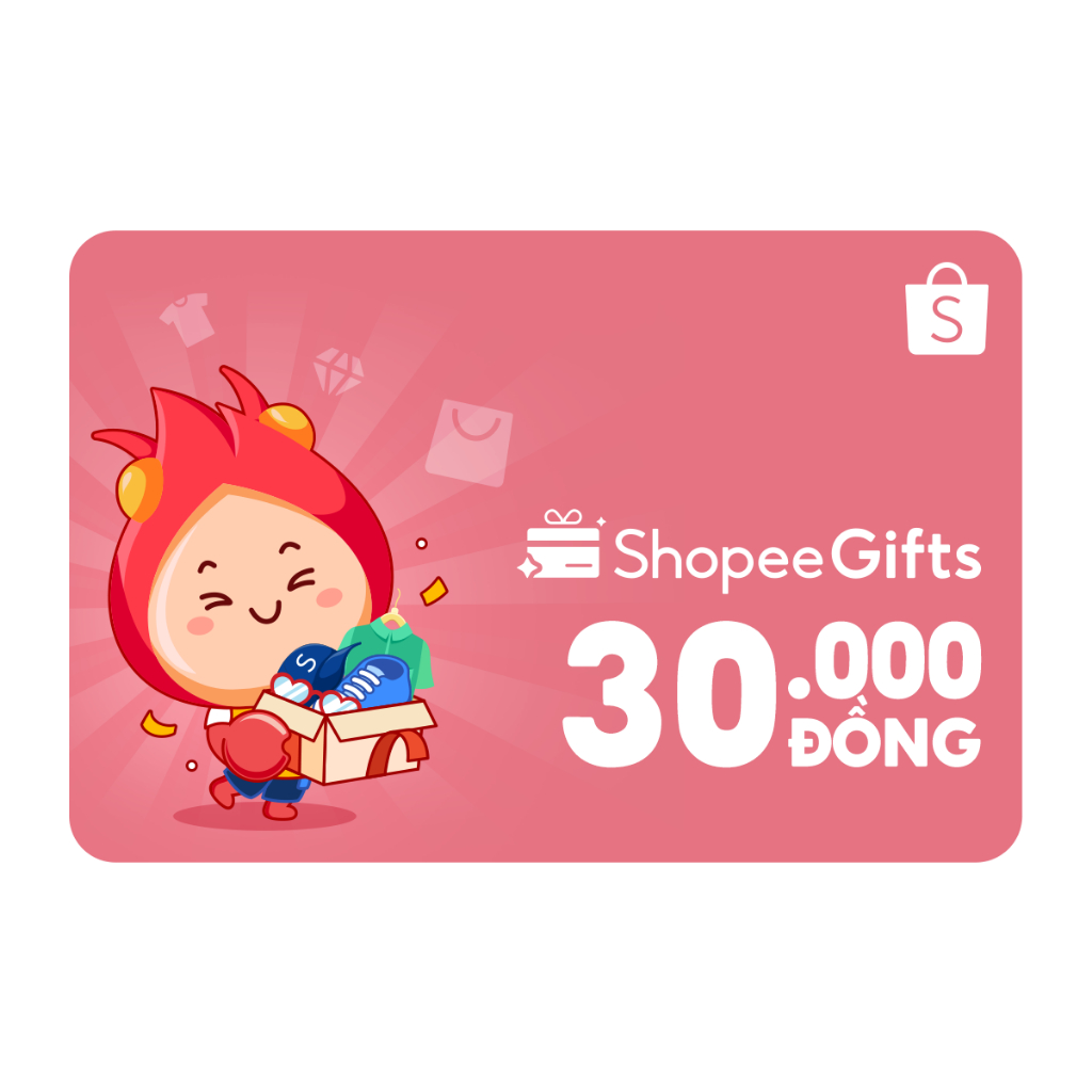 Thẻ quà tặng E-Voucher ShopeeGifts mệnh giá 30.000VND