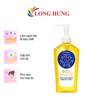 Dầu tẩy trang Softymo White Cleansing Oil giúp dưỡng sáng da (230ml)