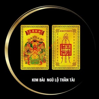 Ngũ Lộ Thần Tài Ép Plastic Siêu Bền 🥰 Ngũ Lộ Thần Tài Phù Cao Cấp