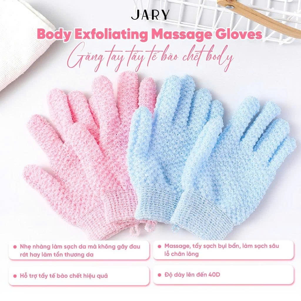 Găng Tay Massage Tẩy Tế Bào Chết Toàn Thân Jary Body Exfoliating Massage Gloves (1 chiếc)