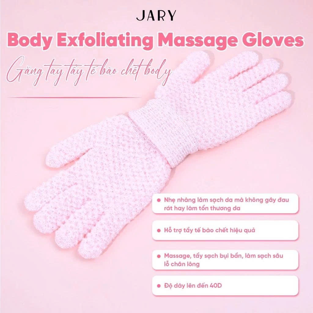 Găng Tay Massage Tẩy Tế Bào Chết Toàn Thân Jary Body Exfoliating Massage Gloves (1 chiếc)