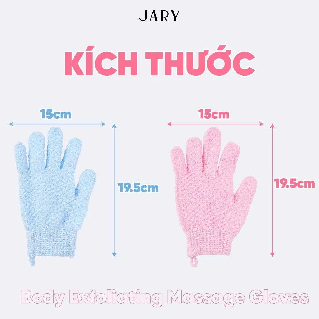 Găng Tay Massage Tẩy Tế Bào Chết Toàn Thân Jary Body Exfoliating Massage Gloves (1 chiếc)