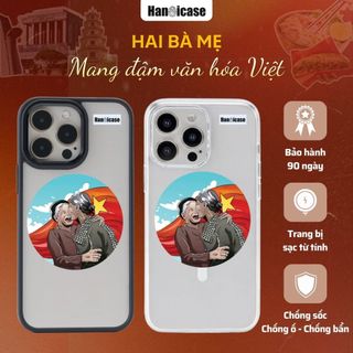 Ốp Lưng Điện Thoại Han icase Cho iPhone 12/13/14/15/16/17 Chống Sốc, Chống Bẩn, Ố Vàng Hai Bà Mẹ