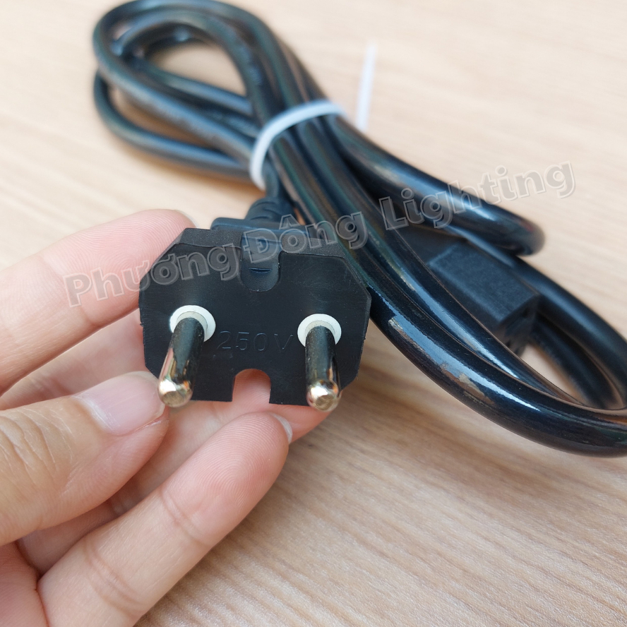 Dây Nguồn 3 Chấu Dùng Cho Máy Tính, Màn Hình, Nồi Cơm, UPS Chịu Tải 1500W Dài 1.5m 100% Lõi Đồng
