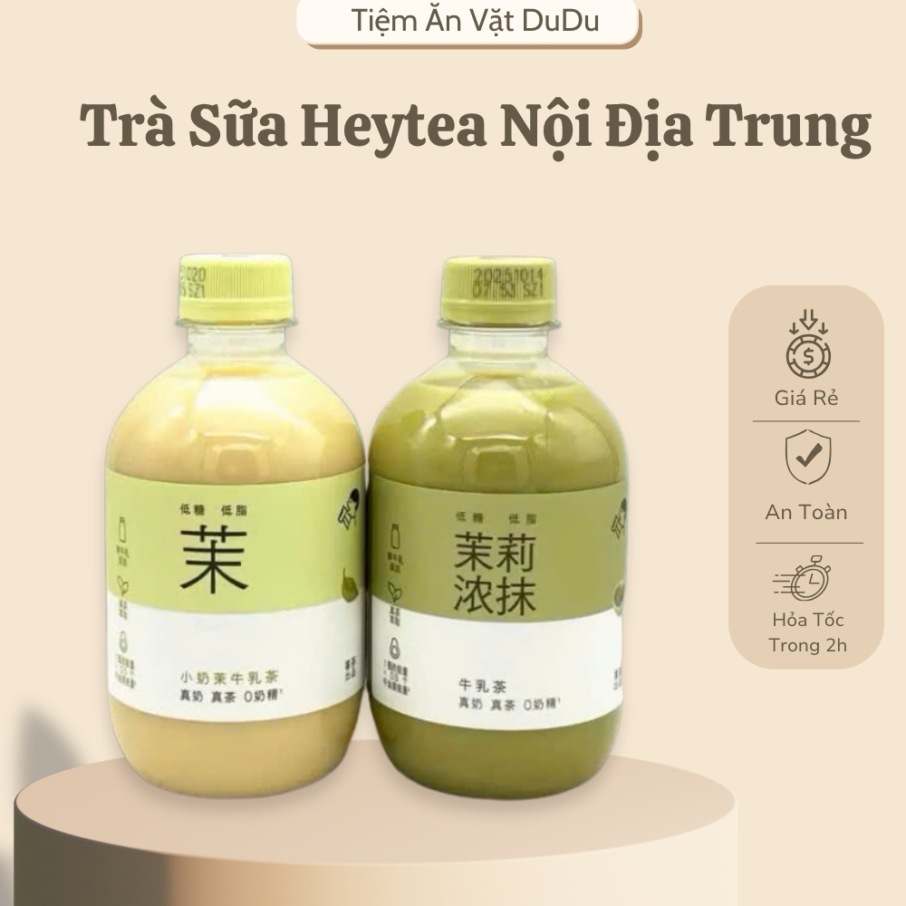 Trà Sữa HEYTEA Nội Địa Trung 350ml Thơm Ngon, Trà Sữa Béo Ngậy -Tiệm Ăn Vặt DuDu