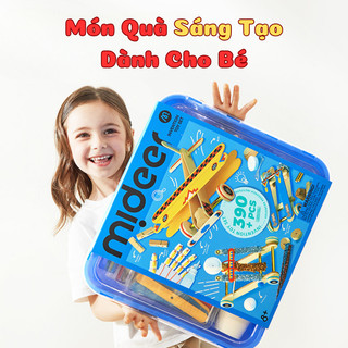 Đồ Chơi Lắp Ráp STEM Mideer Sáng Tạo Cho Bé - Đồ Chơi Khoa Học Phát Triển Não Bộ 200 Chi Tiết Lắp Ghép Mô Hình Cơ Khí