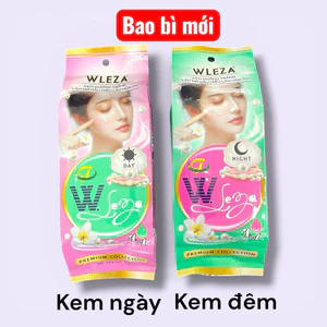 Kem dưỡng trắng da WLEZA ngày & đêm – Mờ thâm, cấp ẩm, chống lão hóa – Cam kết Chính Hãng