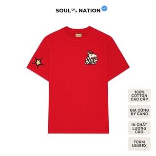Áo thun unisex NGỰA SOUL in CAO CẤP form basic 100% cotton vải dày, không xù lông SOUL OF A NATION