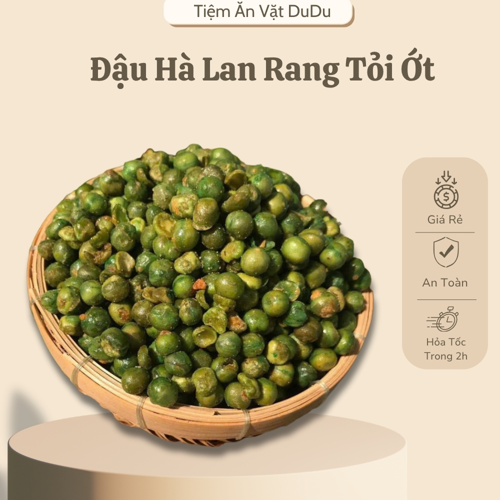 Đậu Hà Lan Rang Tỏi Ớt Thơm Ngon Đậm Vị, Đậu Hà Lan Tỏi Ớt Thơm Ngon Giòn Tan - Tiệm Ăn Vặt Dudu