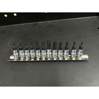 ĐỒ NGHỀ WADFOW Bộ 12 đầu tuýp 1/4" ra đầu vít lục giác, sao WST2414