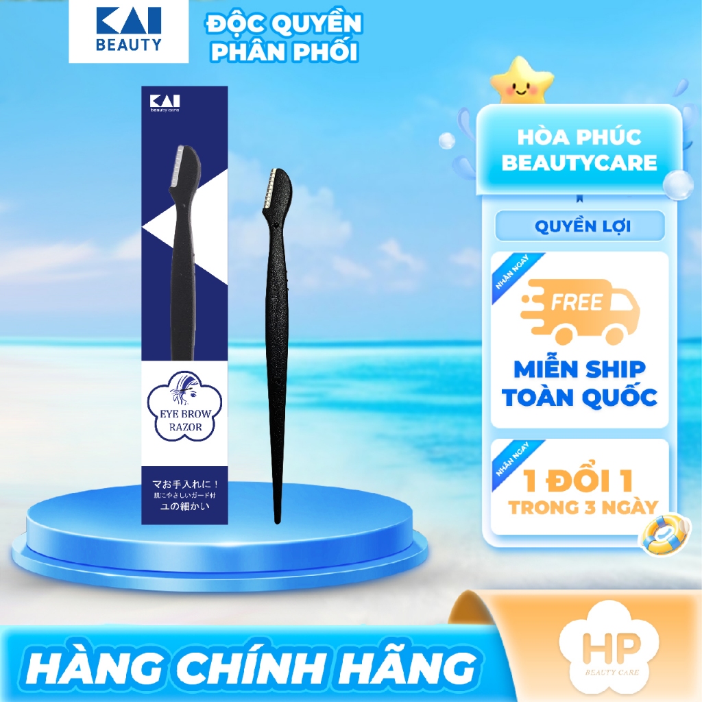Dao Cạo Lông Mày Cán Dài Kai 38532 Groom HC1162 ( Lẻ 1 Cây )
