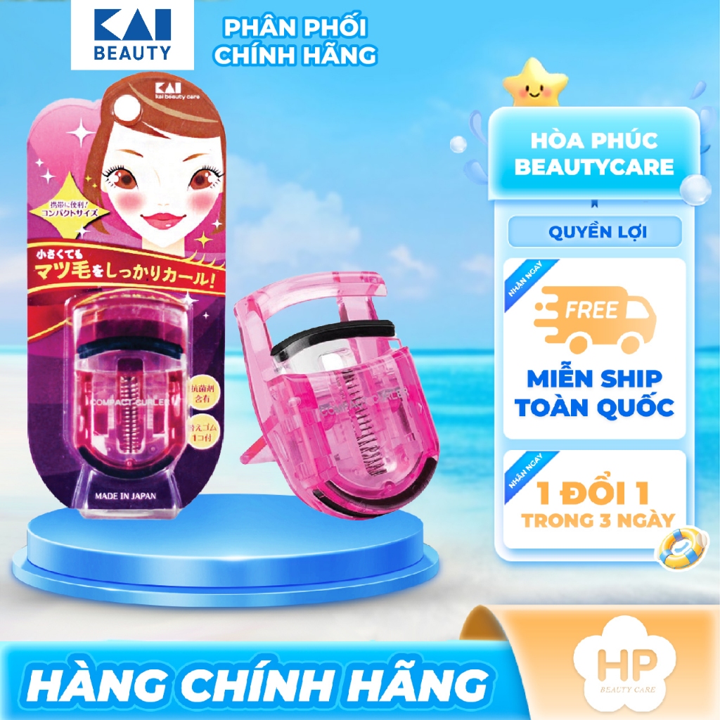 Bấm Cong Mi Kai Beauty Care Pretesa 82504 KQ - 3011 (Màu Hồng Đậm )