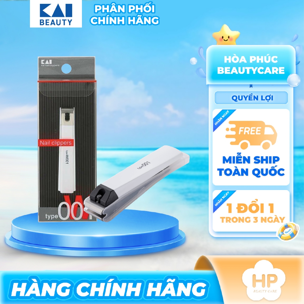 Bấm Móng Tay Kai Razor KE0108 - 37411 (Màu Trắng)