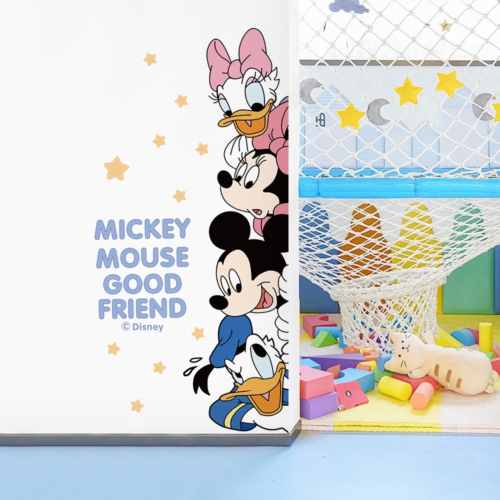 Decal Dán Tường Chuột Và Những Người Bạn Có Keo Sẵn 60x125cm – Trang Trí Cửa Phòng Ngủ Cho Bé