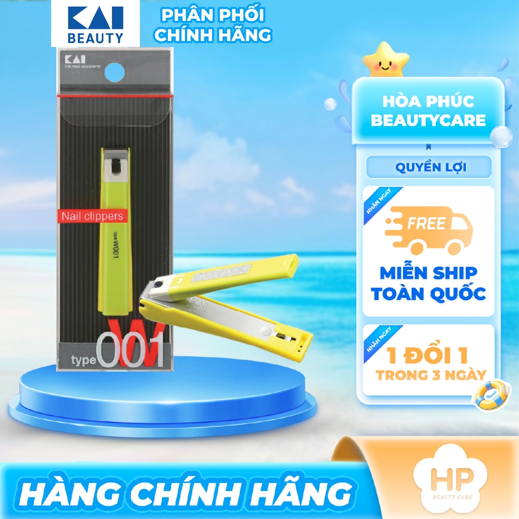 Bấm Móng Tay Tybe W001 Kai Razor 39262 -KE0110 (Cỡ Trung - Màu Xanh)