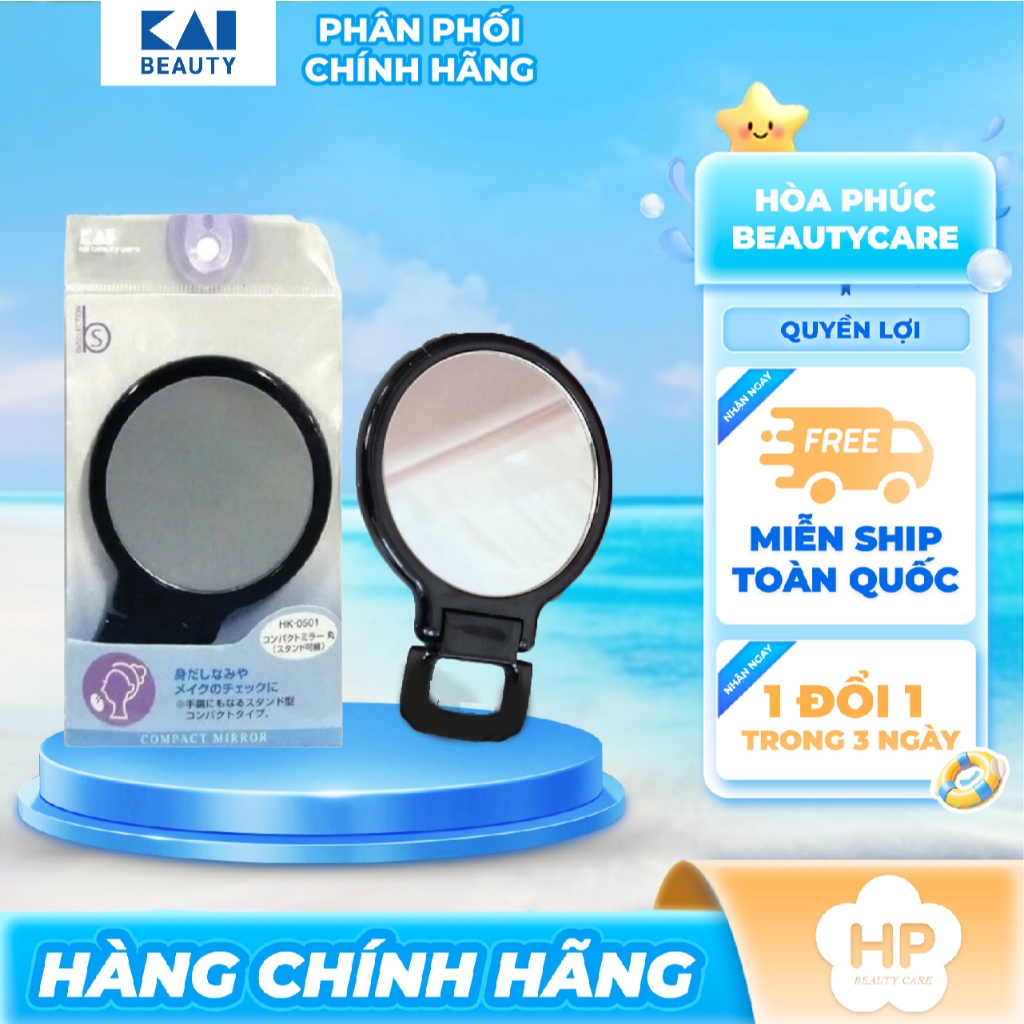 Gương Trang Điểm Tròn Chống Vỡ Kai 75307 - 000HK0501 (1 Bịch / 1 Gương)