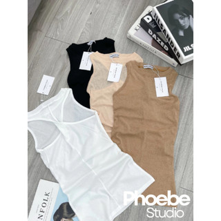 Áo Ba Lỗ  Thun Giấy Mỏng Xoắn Lưng - Phoebe Studio [AO00192]