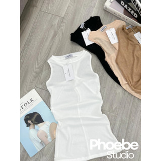 Áo Ba Lỗ  Thun Giấy Mỏng Xoắn Lưng - Phoebe Studio [AO00192]