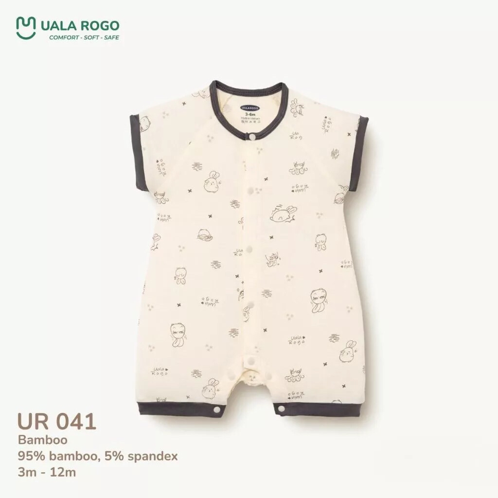 Bodysuit cho bé Ualarogo vải Sợi tre Bamboo mềm mịn