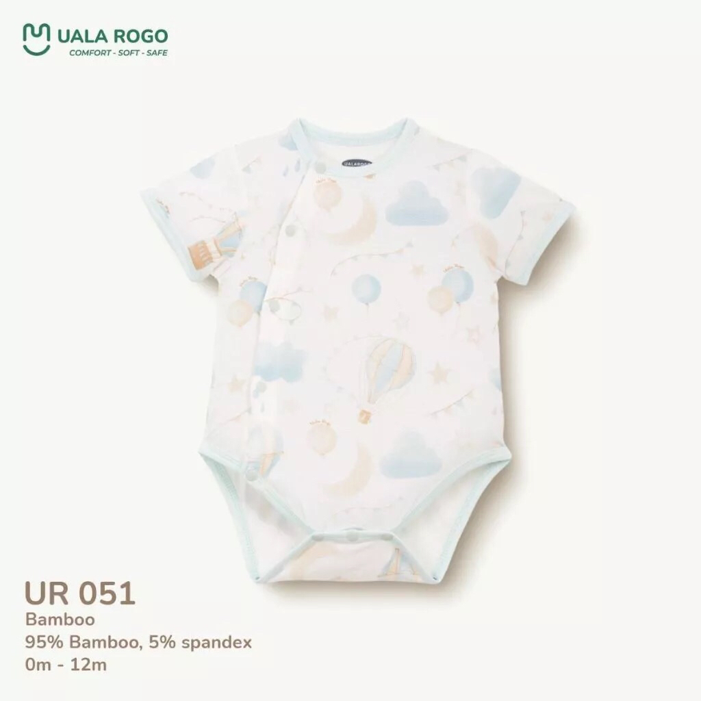 Bodysuit cho bé Ualarogo vải Sợi tre Bamboo mềm mịn