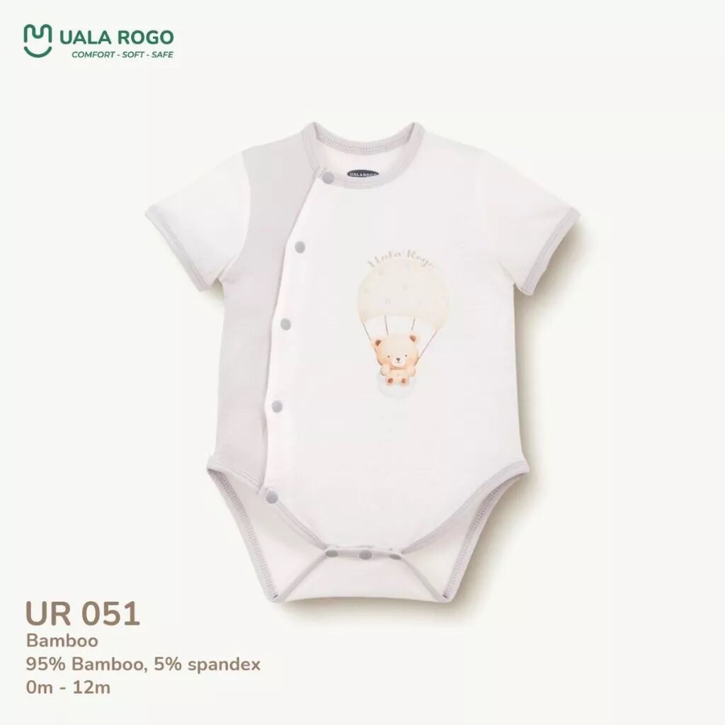 Bodysuit cho bé Ualarogo vải Sợi tre Bamboo mềm mịn