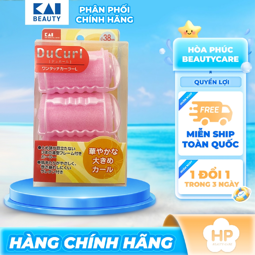 Lô Cuốn Tóc Làm Từ Nhựa Dẻo Cao Cấp Kai 35326 HC0643 Size M