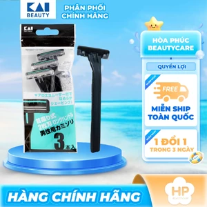 Dao Cạo Râu 2 Lưỡi Dành Cho Nam Kai Razor 00737 - 000GA0023 (Màu Xanh)