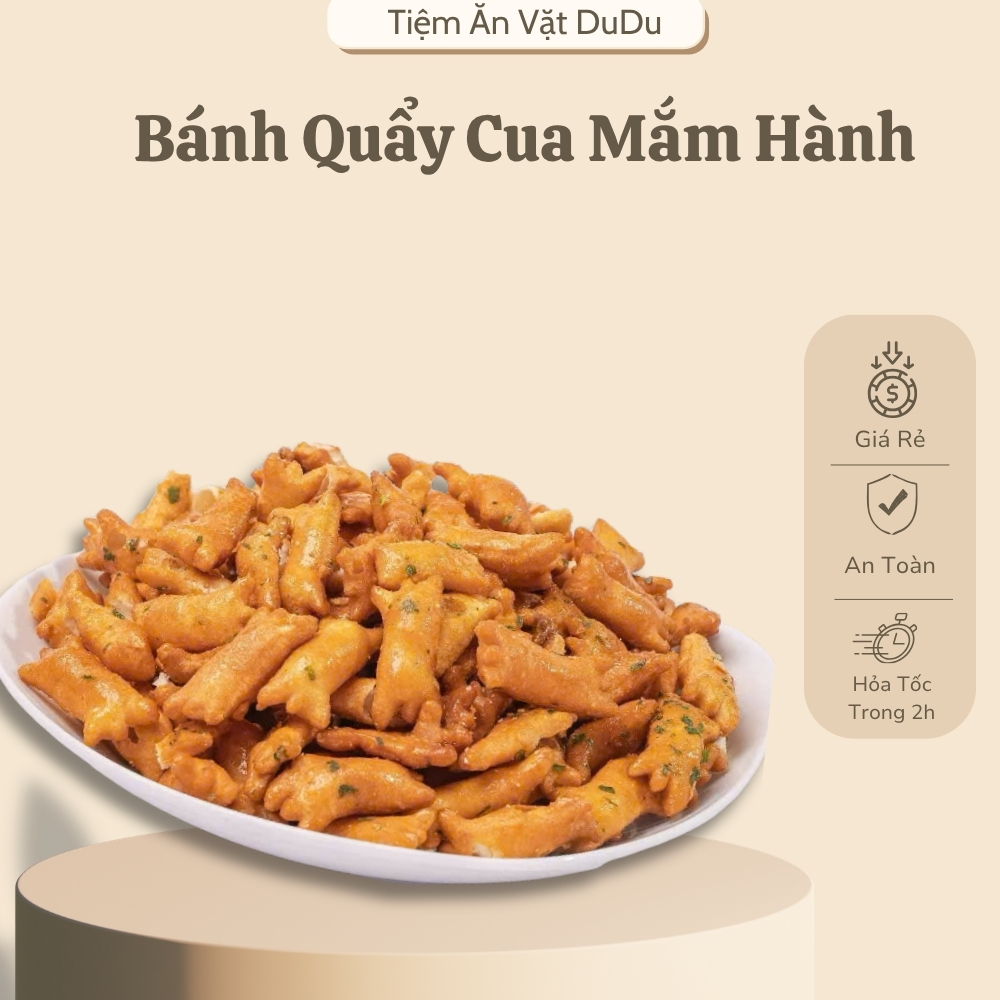 Bánh Quẩy Cua Vị Mắm Hành, Quẩy Giòn Giòn Chiên Mắm Thơm Giòn Ngon Hấp Dẫn - Tiệm Ăn Vặt DuDu